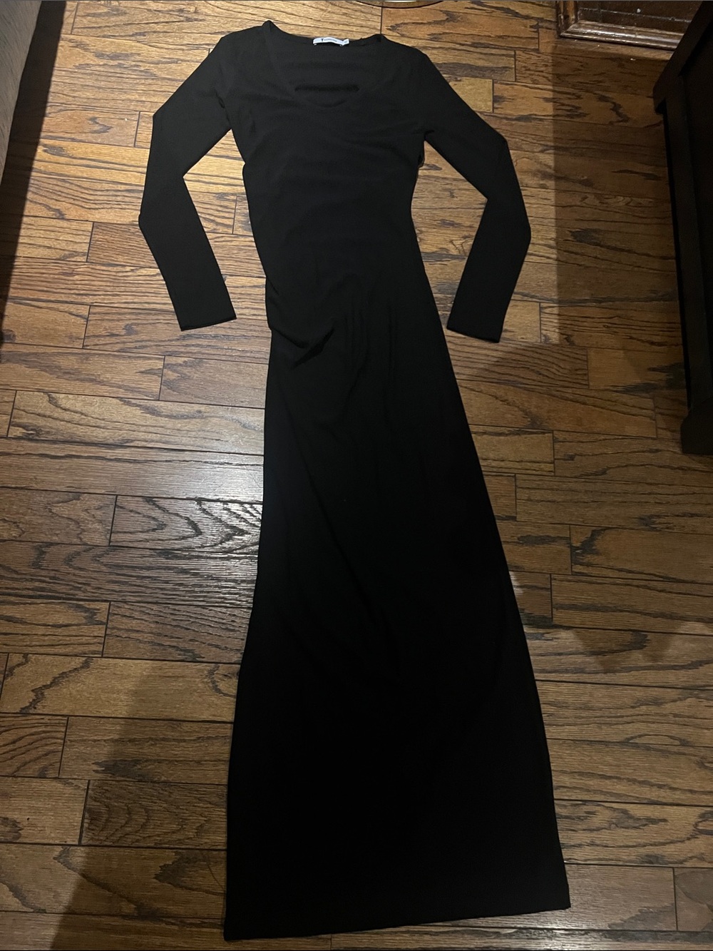 Alexander Wang Black Long-Sleeve Maxi Dress